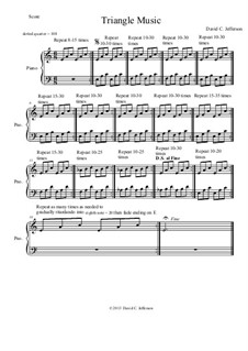 Piano Studies Bk.1: No.X - Triangle Music (Minimalism) by David Jefferson