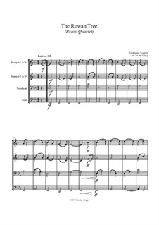 The Rowan Tree: Для квартета медных духовых by folklore