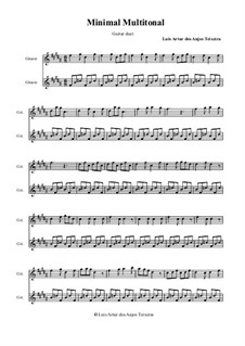 Minimal Multitonal: For guitar duet by Anjos Teixeira