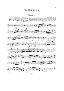 Фортепианный квинтет ля минор, Op.14: Партии струнных by Камиль Сен-Санс