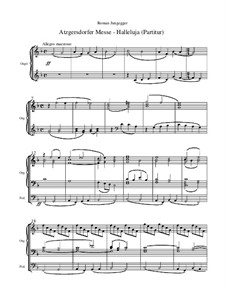 Atzgersdorfer Messe: Nr.6 Halleluja (Gesamtpartitur) by Roman Jungegger