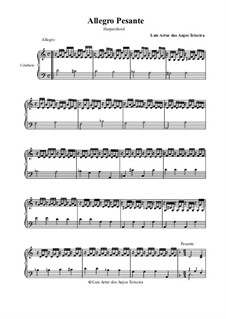 Allegro Pesante: For harpsichord by Anjos Teixeira