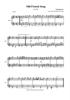 No.16 Старинная французская песенка: For lap harp by Петр Чайковский
