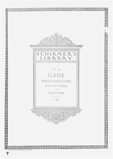 Четыре пьесы-фантазии, Op.41: Для фортепиано by Нильс Вильгельм Гаде
