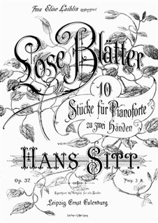 Lose Blätter, Op.37: Lose Blätter by Ганс Зитт