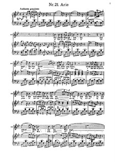 Il mio tesoro: For tenor and piano by Вольфганг Амадей Моцарт