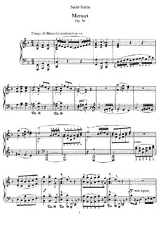 Менуэт и вальс, Op.56: No.1 Менуэт by Камиль Сен-Санс