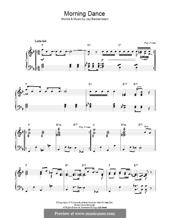 Morning Dance (Spyro Gyra): Для фортепиано by Jay Beckenstein