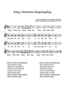 Kling, Glöckchen, klingelingeling: Für Gitarre by Benedikt Widmann