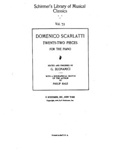 Двадцать две пьесы: No.1-4 by Доменико Скарлатти