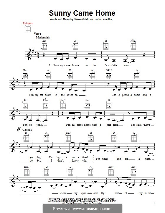 J. Leventhal, S. Colvin Sunny Came Home ноты на MusicaNeo