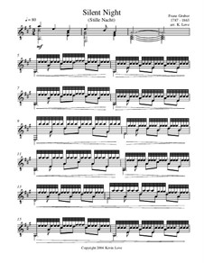 Guitar version: Для одного исполнителя by Франц Ксавьер Грубер