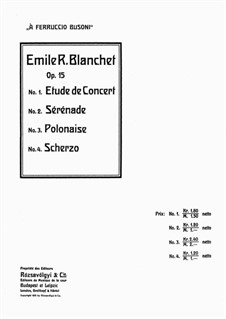 Quatre Pièces, Op.15: No.3 Polonaise by Эмиль Бланше