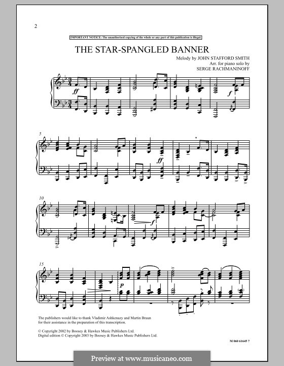 The Star Spangled Banner: The Star Spangled Banner by Сергей Рахманинов