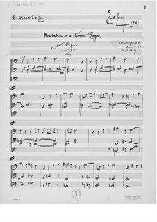 Meditation on a Hebrew Raga for Organ: Meditation on a Hebrew Raga for Organ by Эрнст Леви