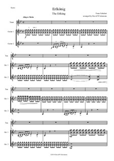 Лесной царь, D.328 Op.1: For tenor and two guitars (english text) by Франц Шуберт