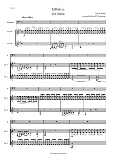Лесной царь, D.328 Op.1: For baritone and two guitars by Франц Шуберт