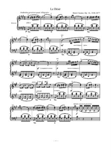 Il Desiderio (Le Désir), Op.14: Для фортепиано by Анри Крамер