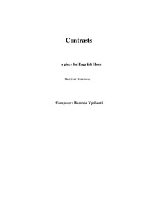 Contrasts: Contrasts by Eudoxia Ypsilanti