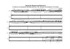 2 Sonatas for Bassoon and Piano: Соната No.1, MVWV 497 by Maurice Verheul