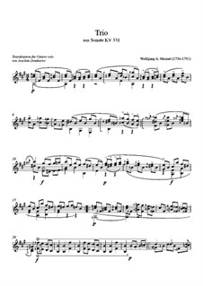 Trio: Для гитары by Вольфганг Амадей Моцарт