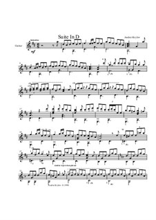 Suite in D for classical guitar: Сборник by Andrei Krylov
