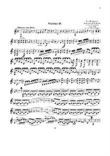Концерт для фортепиано с оркестром No.1, Op.15: Версия для фортепиано и струнного квинтета – партия второй скрипки by Людвиг ван Бетховен