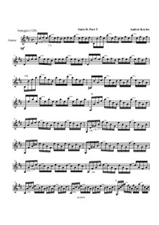 Suite in D for classical guitar: Part 5 Fast Arpeggio by Andrei Krylov