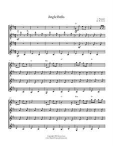 Quartet instruments version: For guitar quartet - score and parts by James Lord Pierpont