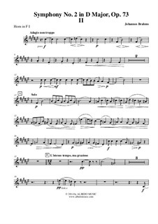 Часть II: Horn in F 1 (Transposed Part) by Иоганнес Брамс
