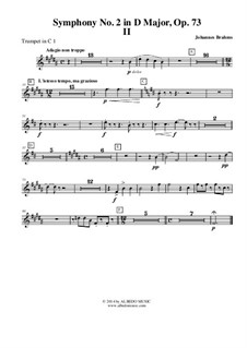 Часть II: Труба in C 1 (транспонированная партия) by Иоганнес Брамс