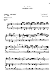 Эстер, HWV 50b: Alleluja by Георг Фридрих Гендель