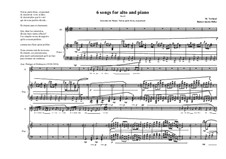 6 Songs for Alto and piano, based on the lyrics of Rilke: Souvenirs de Muzot: No.13, MVWV 387 by Maurice Verheul