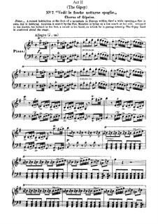 Фрагменты: Акт II, для голосов и фортепиано by Джузеппе Верди