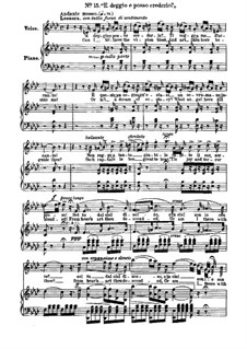 Фрагменты: Акт II, No.15, для голосов и фортепиано by Джузеппе Верди