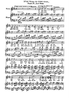 Фрагменты: Акт IV, No.23, для голосов и фортепиано by Джузеппе Верди