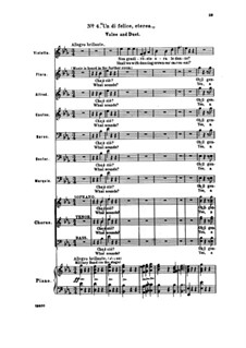 Фрагменты: Акт I No.4 Un dì felice, eterea, для солистов, хора и фортепиано by Джузеппе Верди