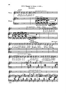 Фрагменты: Акт II No.9 Dammi tu forza, o cielo, для голосов и фортепиано by Джузеппе Верди