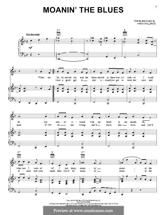 H Williams Moanin The Blues MusicaNeo