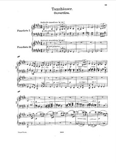 Фрагменты: Увертюра, для двух фортепиано в четыре руки by Рихард Вагнер