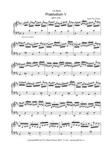 Прелюдия и фуга No.5 ре мажор, BWV 850: Для клавишного инструмента by Иоганн Себастьян Бах