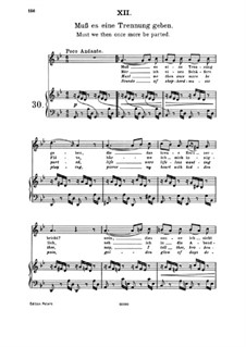 Пятнадцать романсов, Op.33: No.12 Must there Be a Parting by Иоганнес Брамс