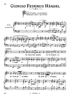 Оттон, король Германии, HWV 15: Affanni del pensier, for low voice in C Minor by Георг Фридрих Гендель