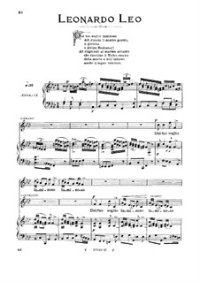Dal tuo soglio luminoso: For medium voice in f minor by Леонардо ди Лео