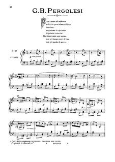 Ogni pena piu spietata (All of Anguish Most Unsparing): Medium-low voice in A Minor by Джованни Баттиста Перголези