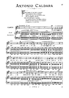 Как луч солнца: Medium-low voice in E Minor by Антонио Кальдара