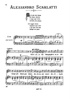 Gia' il sole dal Gange: Medium voice in A Flat Major by Алессандро Скарлатти