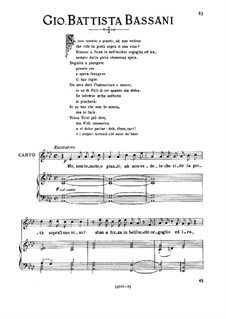 Seguita a piangere: Medium voice in F Minor by Джованни Баттиста Бассани