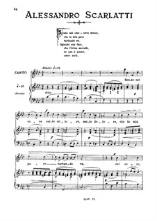 Sento nel core: Medium voice in F Minor by Алессандро Скарлатти