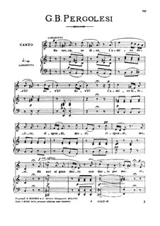 Se cerca, se dice, Medium Voice in A Minor: Se cerca, se dice, Medium Voice in A Minor by Джованни Баттиста Перголези